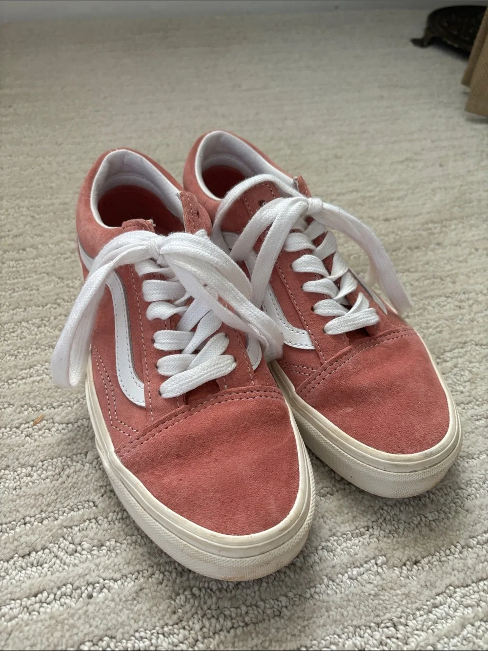 Vans Old Skool Women's Suede Sneakers in Rose
